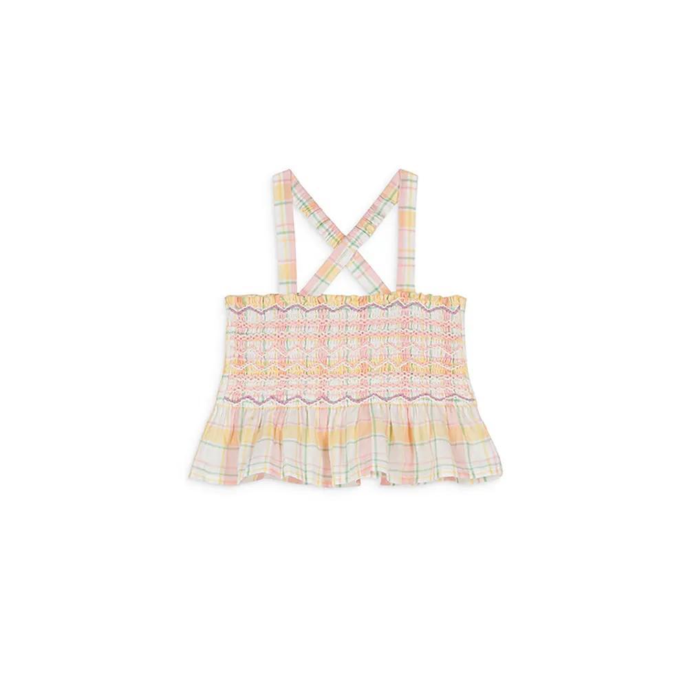 Florentina Top & Shorts Set | Yellow Positano Checks