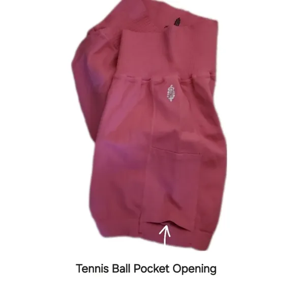 FP TENNIS SHORTS Free People Good Karma Pink XL NEW *FP040