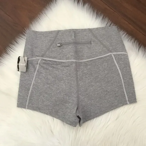 Free People Biker Shorts You're a Peach Gray Medium
