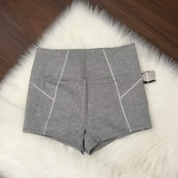 Free People Biker Shorts You're a Peach Gray Medium
