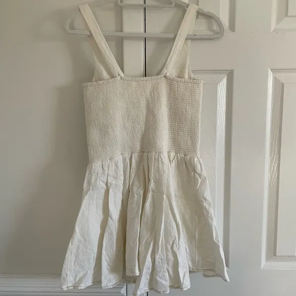 Free People Delilah White Romper Dress Skort Boho Coachella Festival