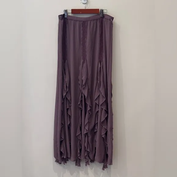 Free People Icing on Top Half Slip maxi skirt sheer NWOT $98 M