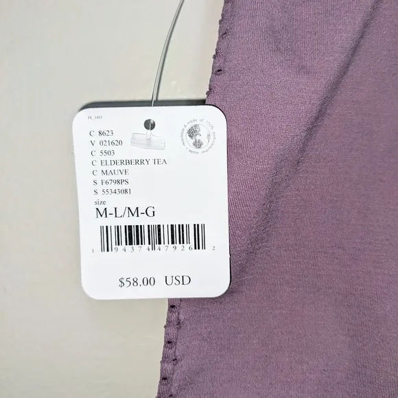 Free People Movement Good Karma Shorts in Elderberry Tea Mauve Size M/L NWT