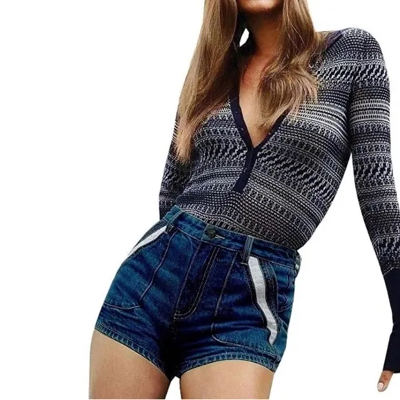 Free People Sweet Surrender Shorts Dark Size 29 NWT