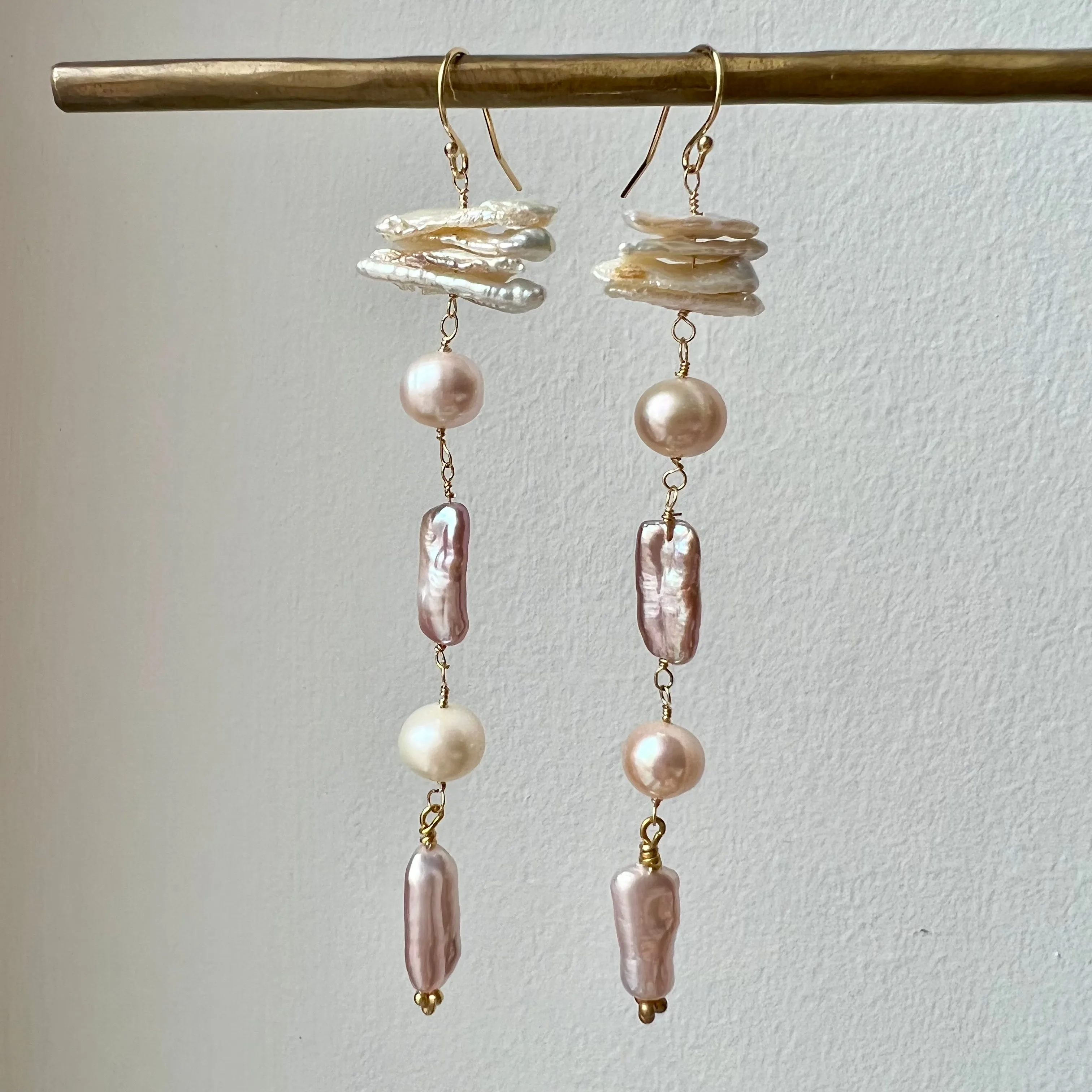 Fresh Water Pearl Long Dangle Earring