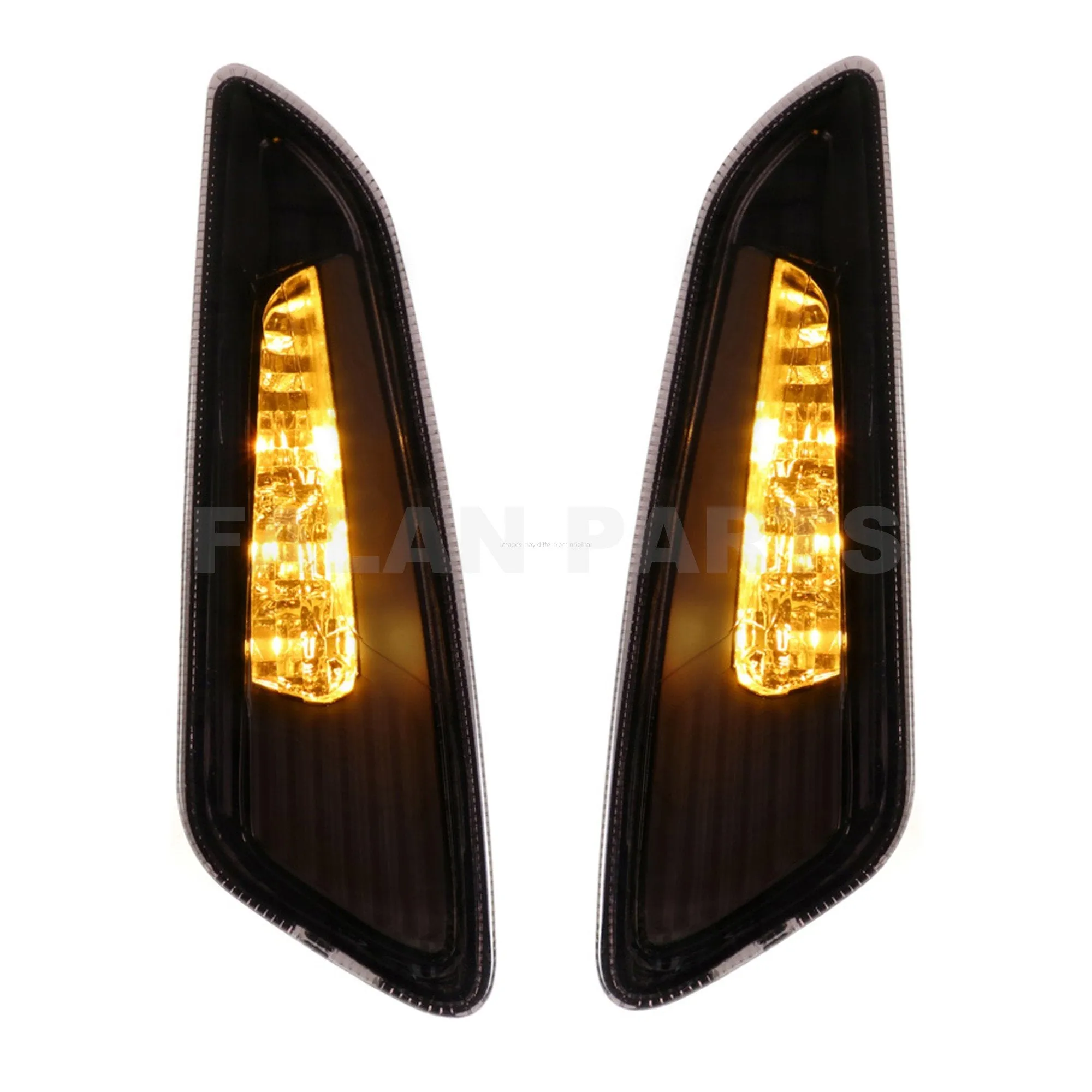 Front Turn Signals Indicator POWER1 Smoked  | Vespa Primavera / Sprint 50-150cc