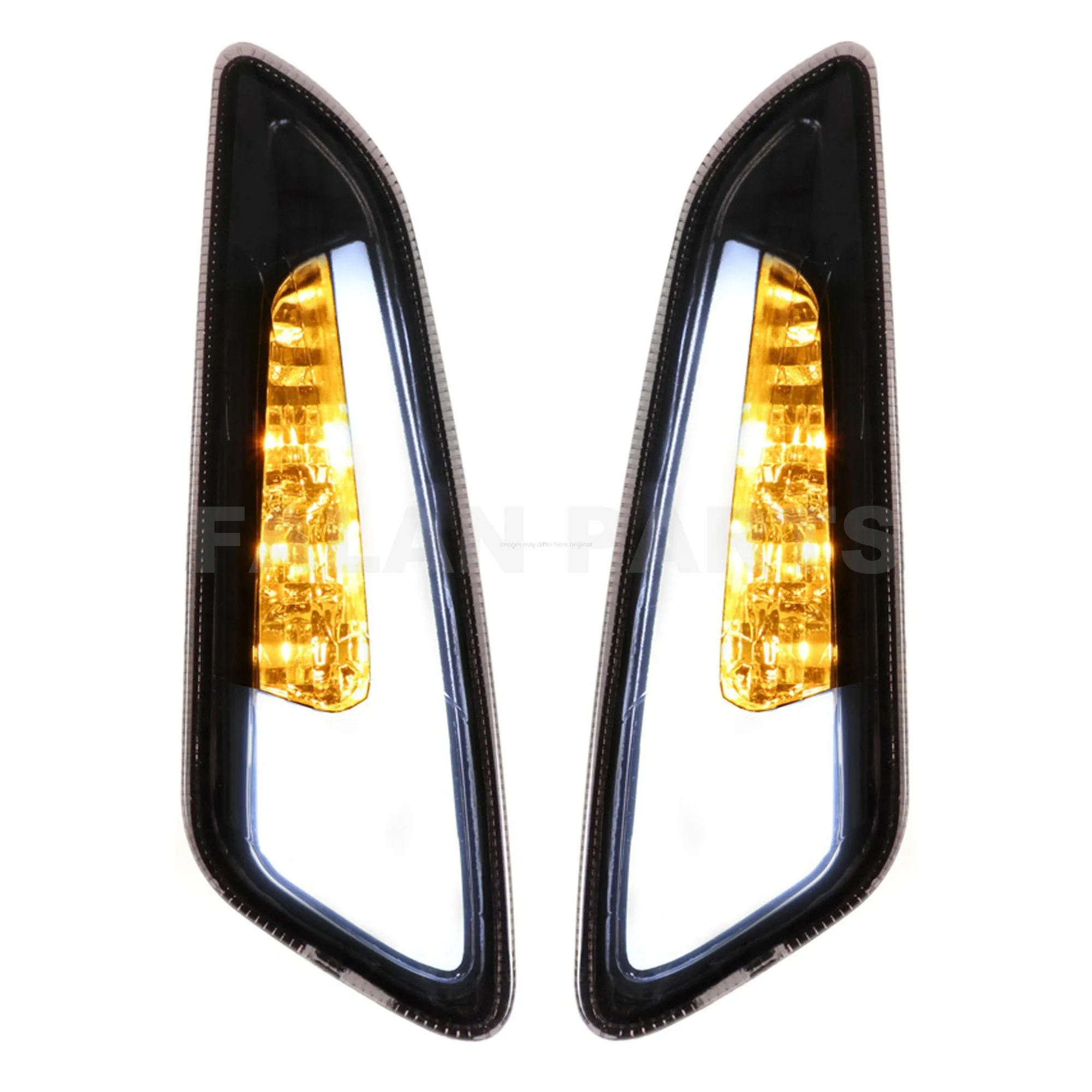 Front Turn Signals Indicator POWER1 Smoked  | Vespa Primavera / Sprint 50-150cc