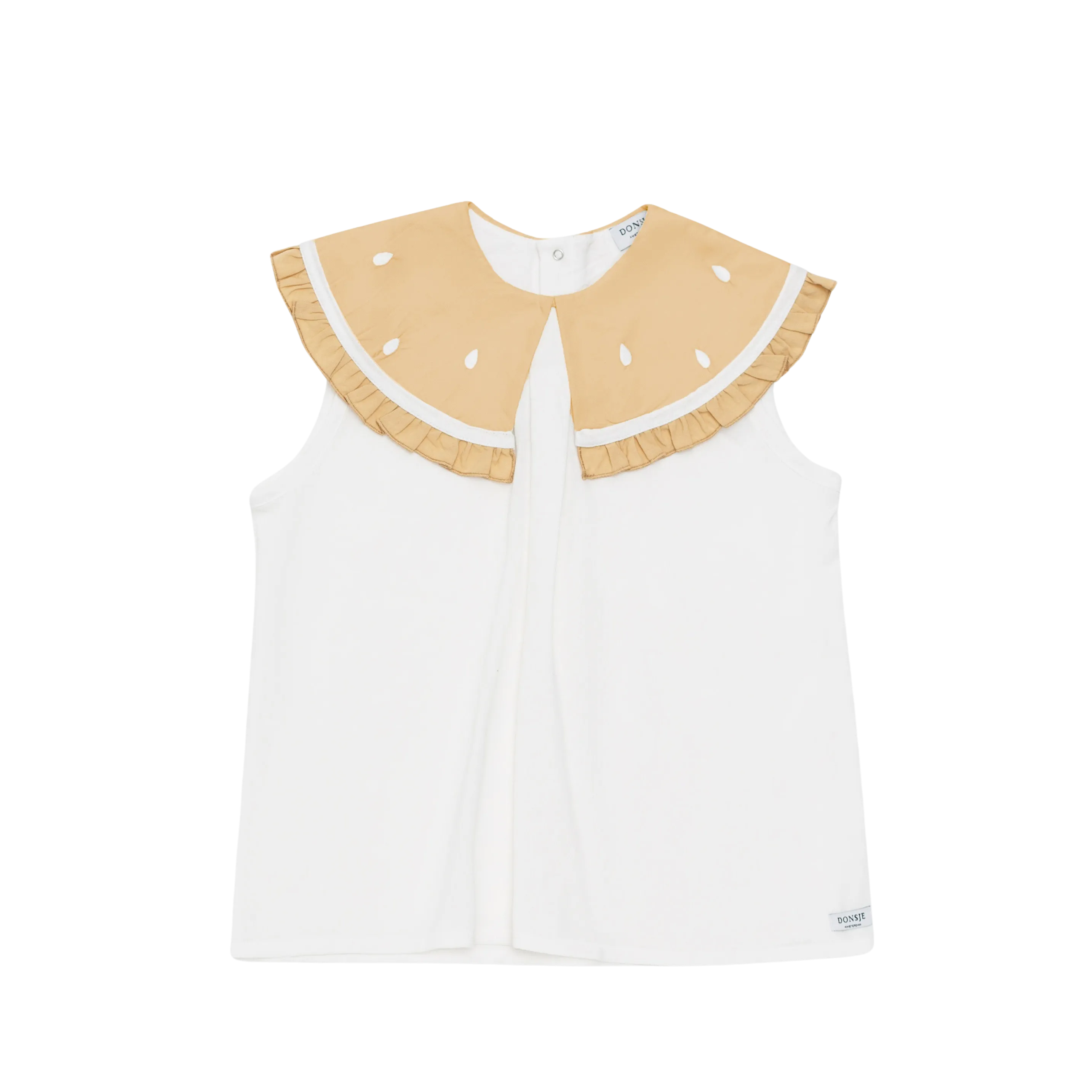 Frutas Blouse | Lemon | Crispy White