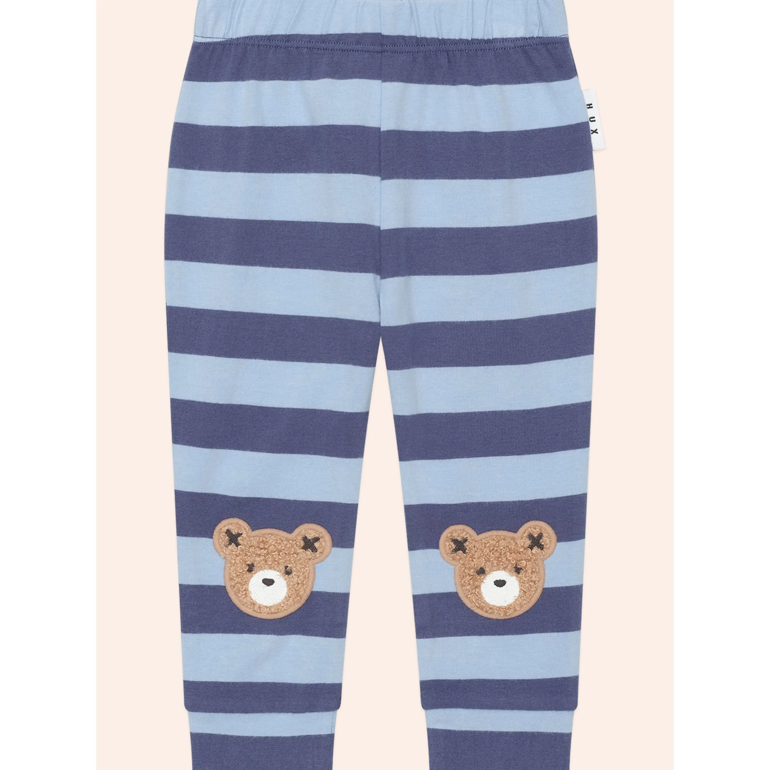 Furry Hux Bear Blue Stripe Legging