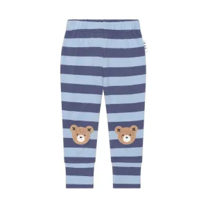 Furry Hux Bear Blue Stripe Legging