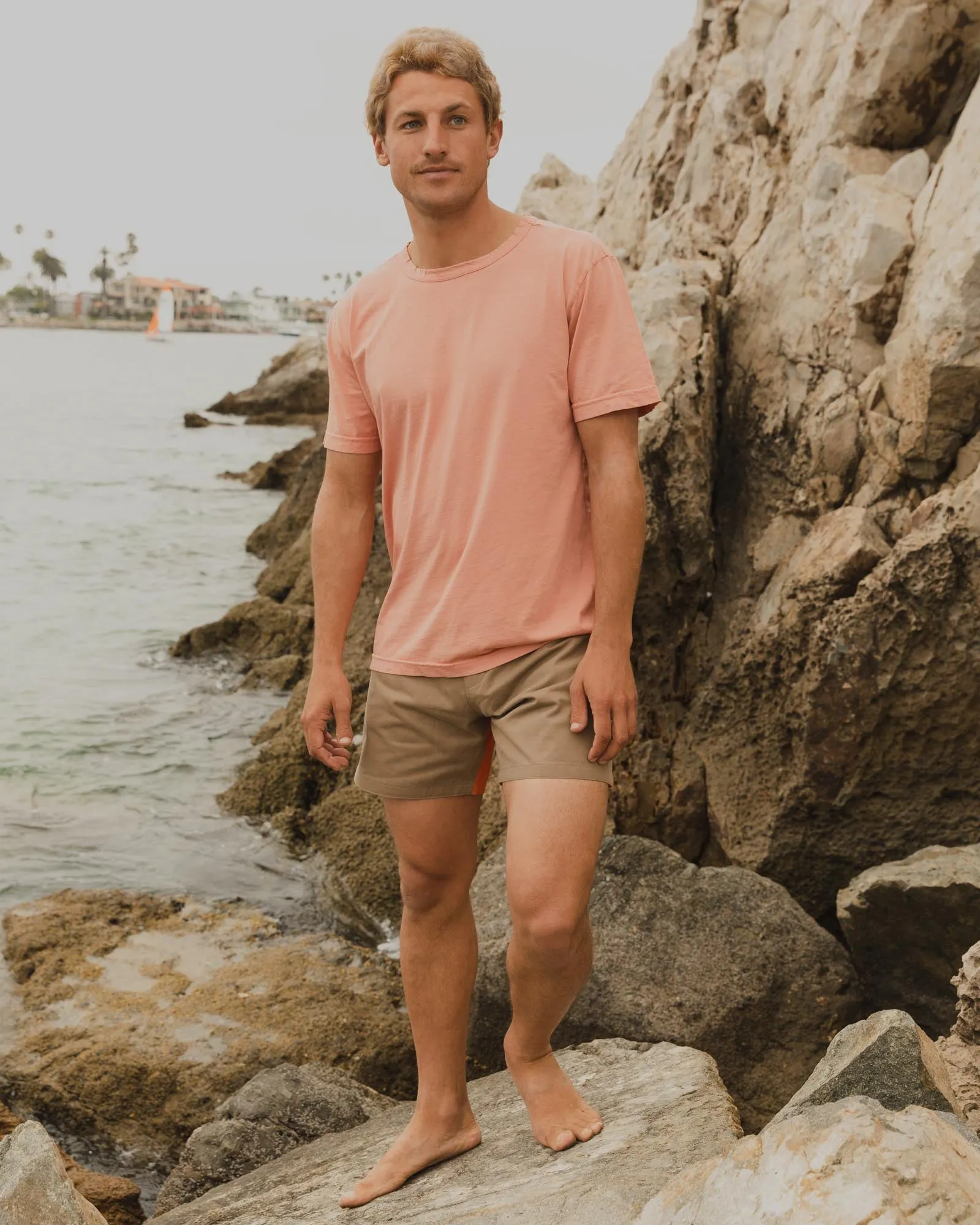 Gato Heroi Surf Shorts in Olive/Rust