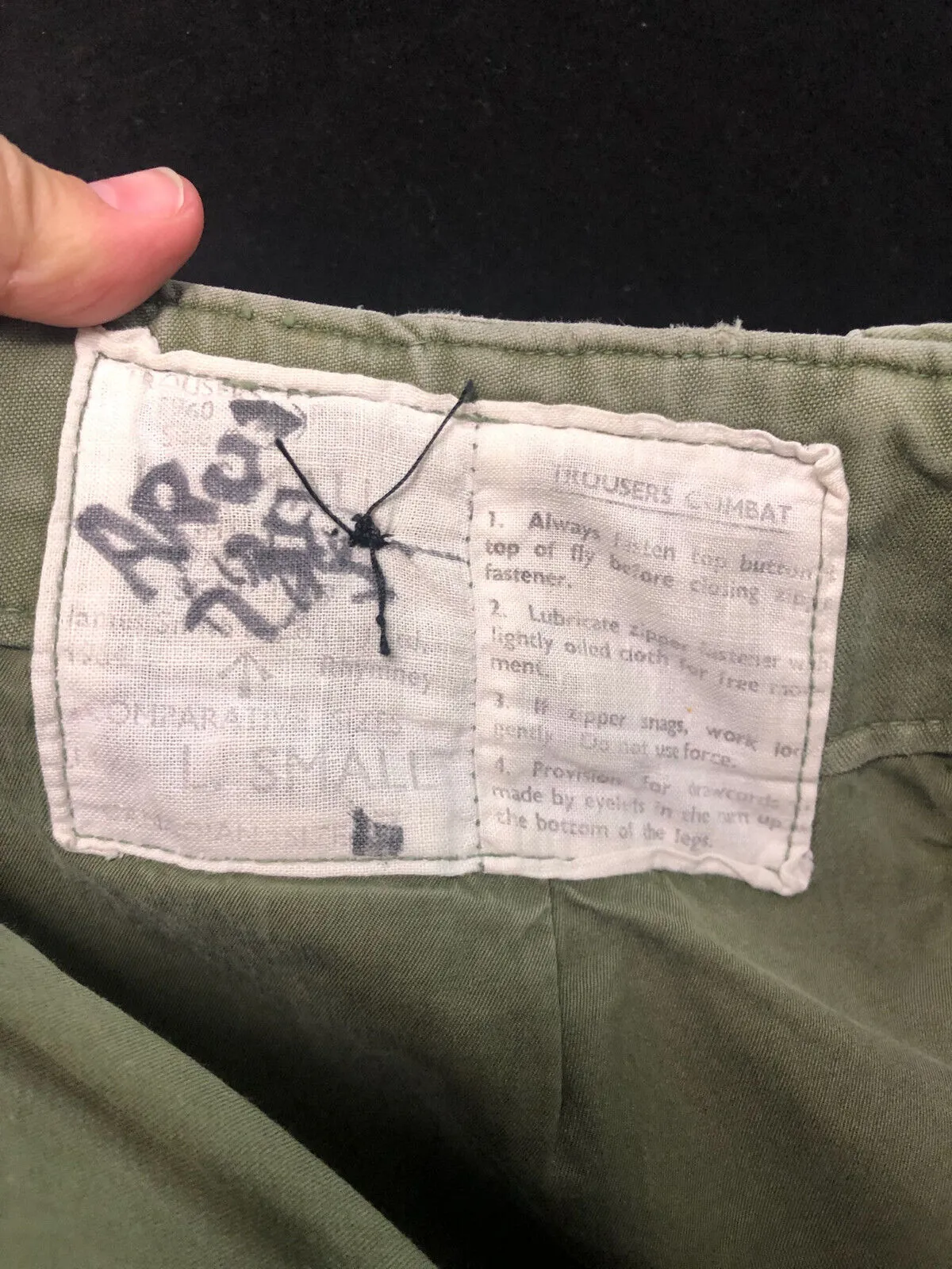 Genuine British Army 60 Pattern Field Trousers Converted to Shorts - 30" Waist