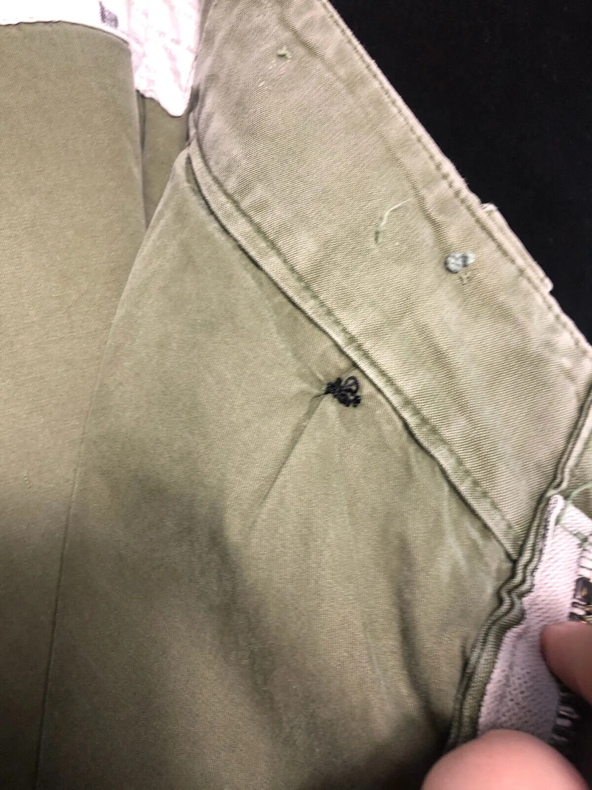 Genuine British Army 60 Pattern Field Trousers Converted to Shorts - 30" Waist