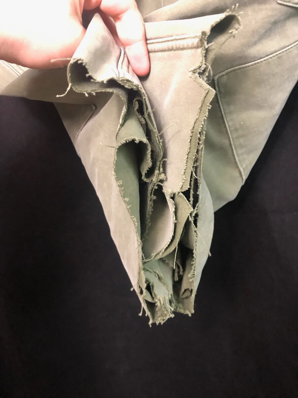 Genuine British Army 60 Pattern Field Trousers Converted to Shorts - 30" Waist