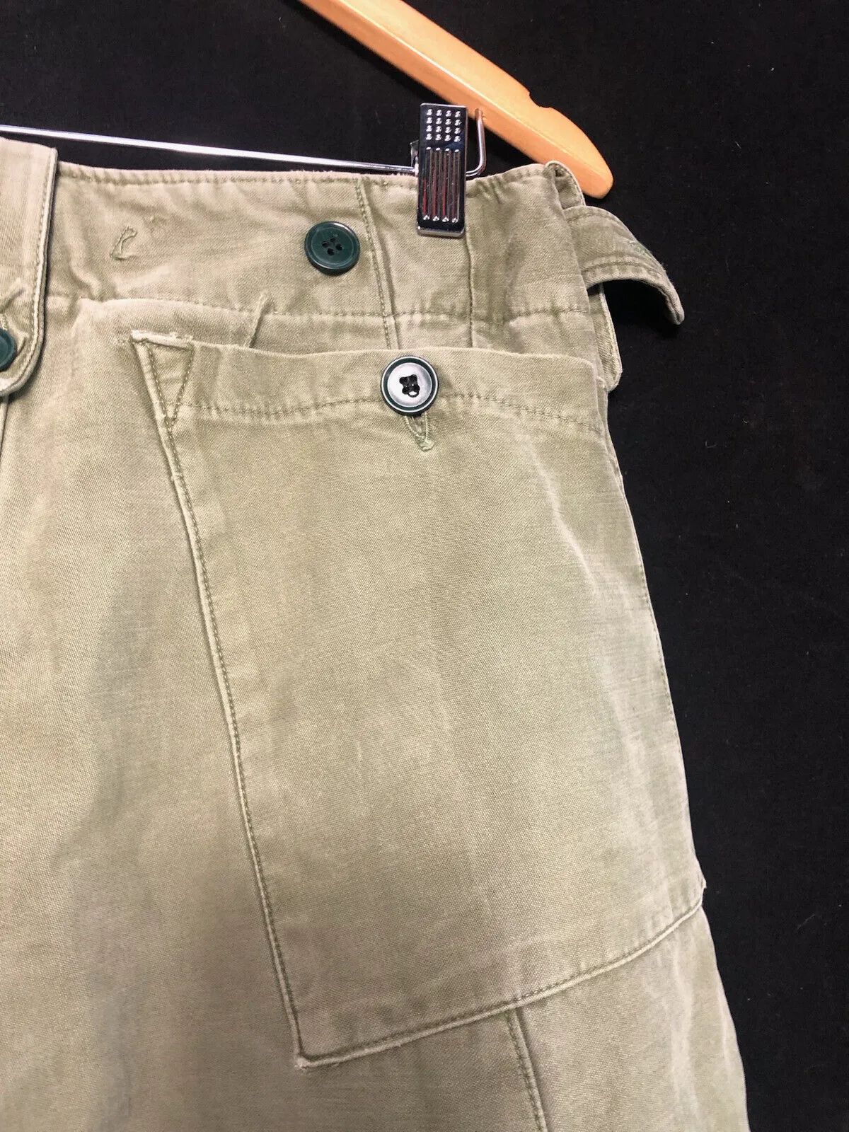Genuine British Army 60 Pattern Field Trousers Converted to Shorts - 30" Waist