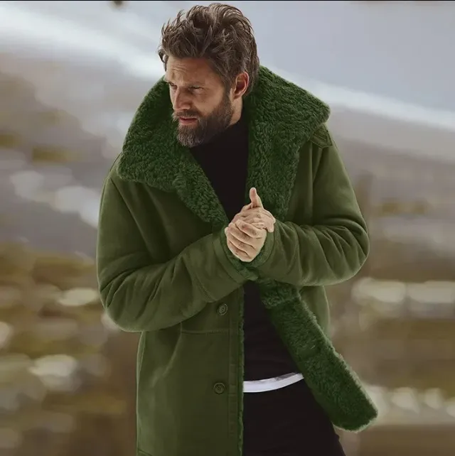 Gerwin warm coat, fur collar