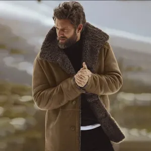 Gerwin warm coat, fur collar