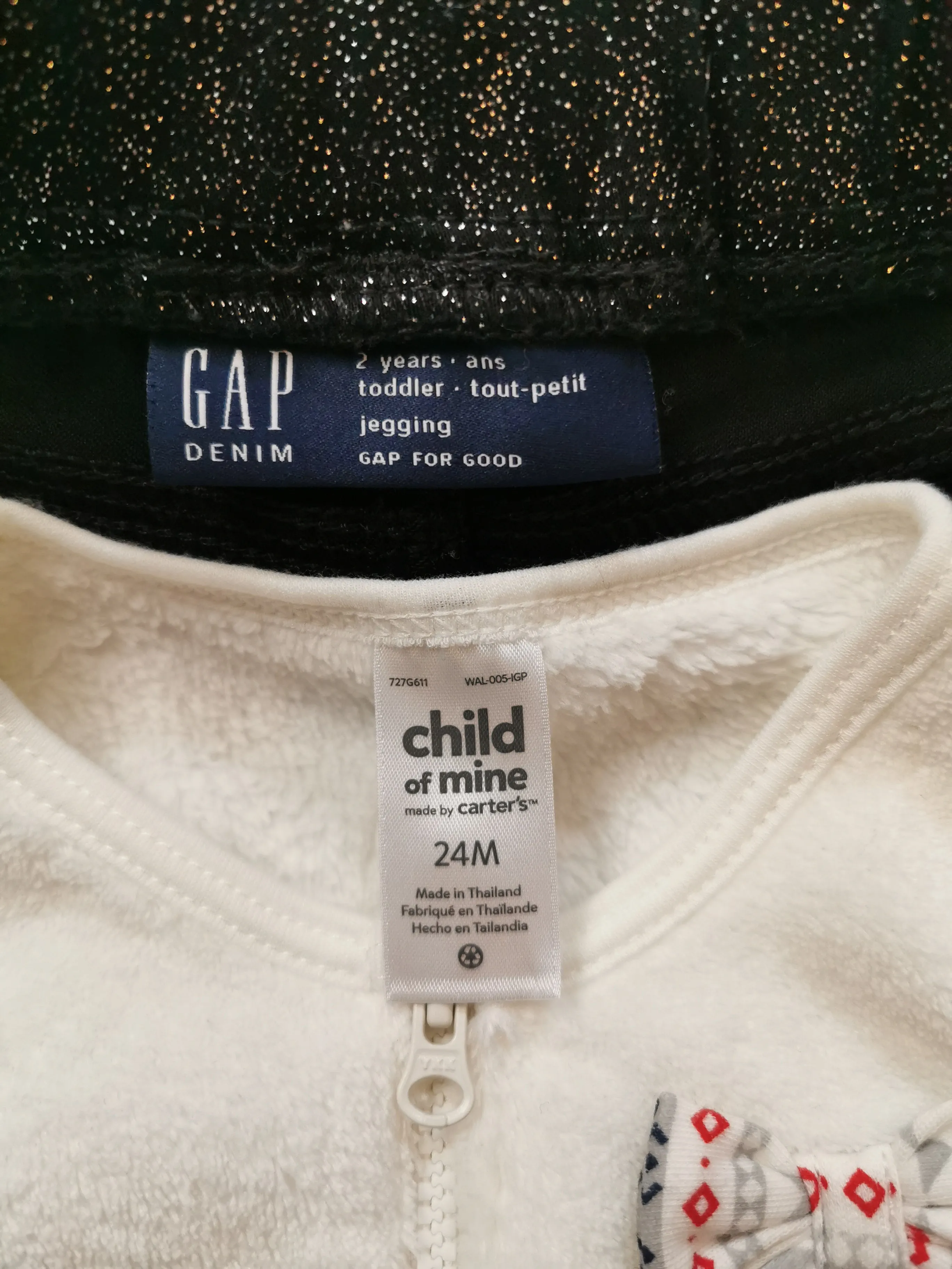 GIRL SIZE 2 YEARS - GAP / CARTER'S, 2 Piece Mix N Match Fall Outfit EUC B24