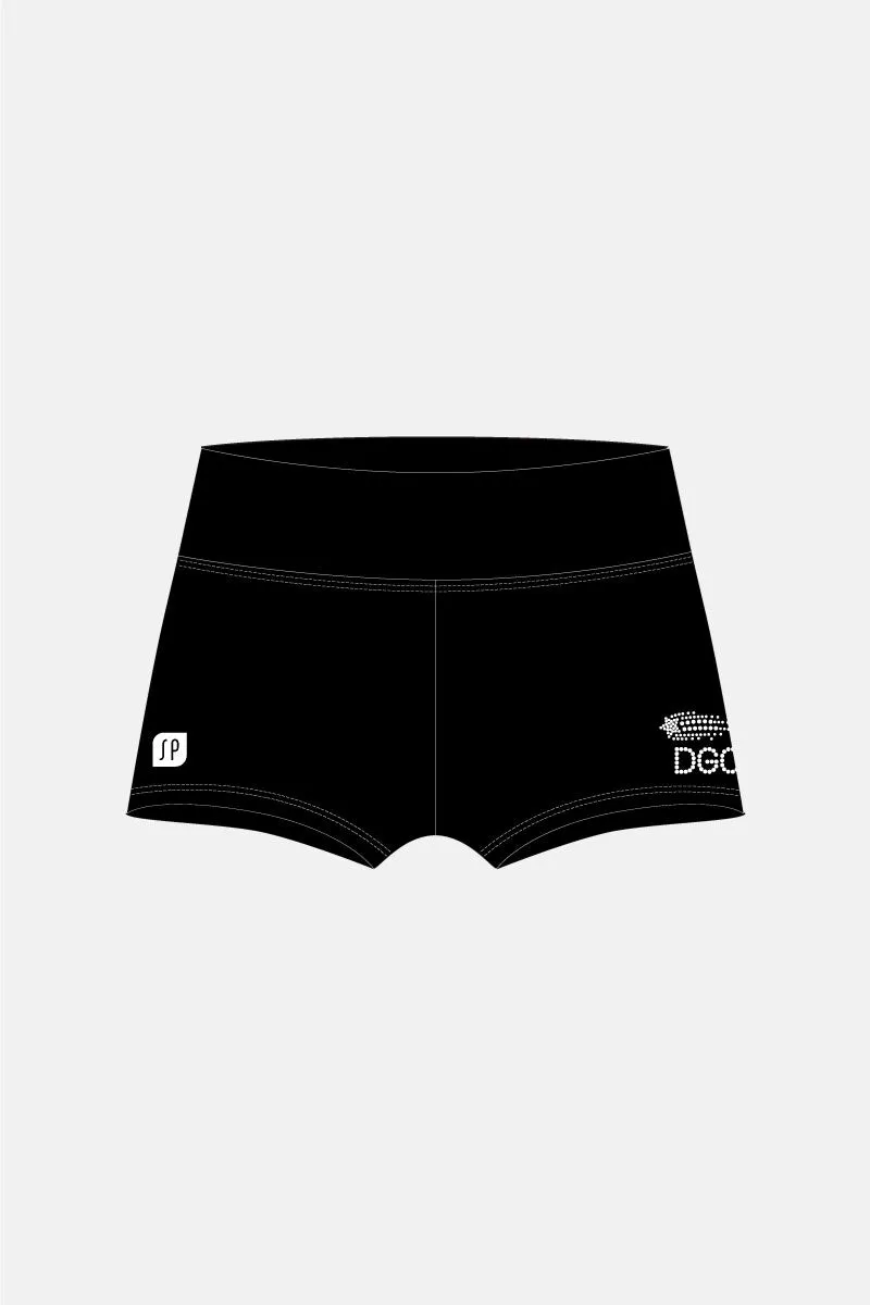 Girls Crystal Black Shorts