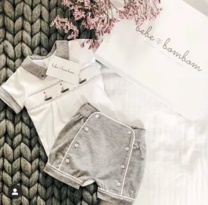 Grey Boats Short Set