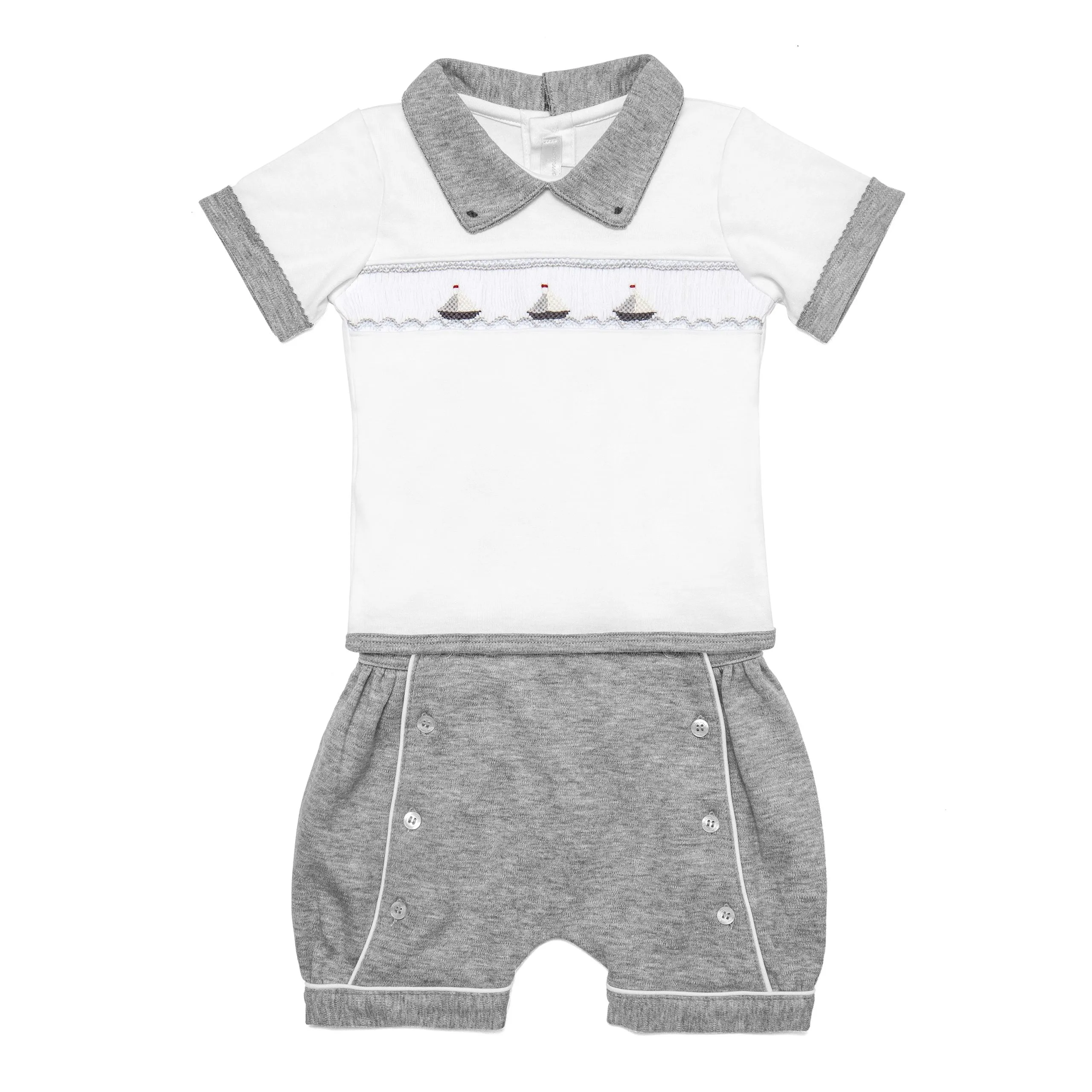 Grey Boats Short Set