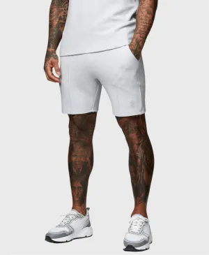 Gym King Signature Texture Shorts Light Grey
