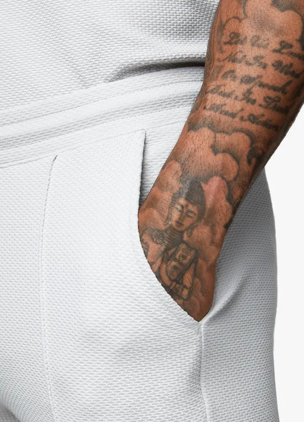 Gym King Signature Texture Shorts Light Grey