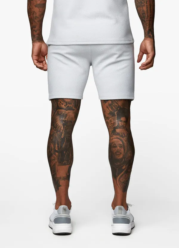 Gym King Signature Texture Shorts Light Grey