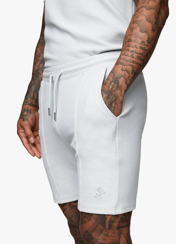 Gym King Signature Texture Shorts Light Grey