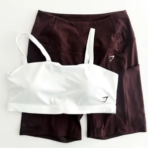 Gymshark M/L Pocket Shorts &amp; Cut Out Bandeau Bra Set