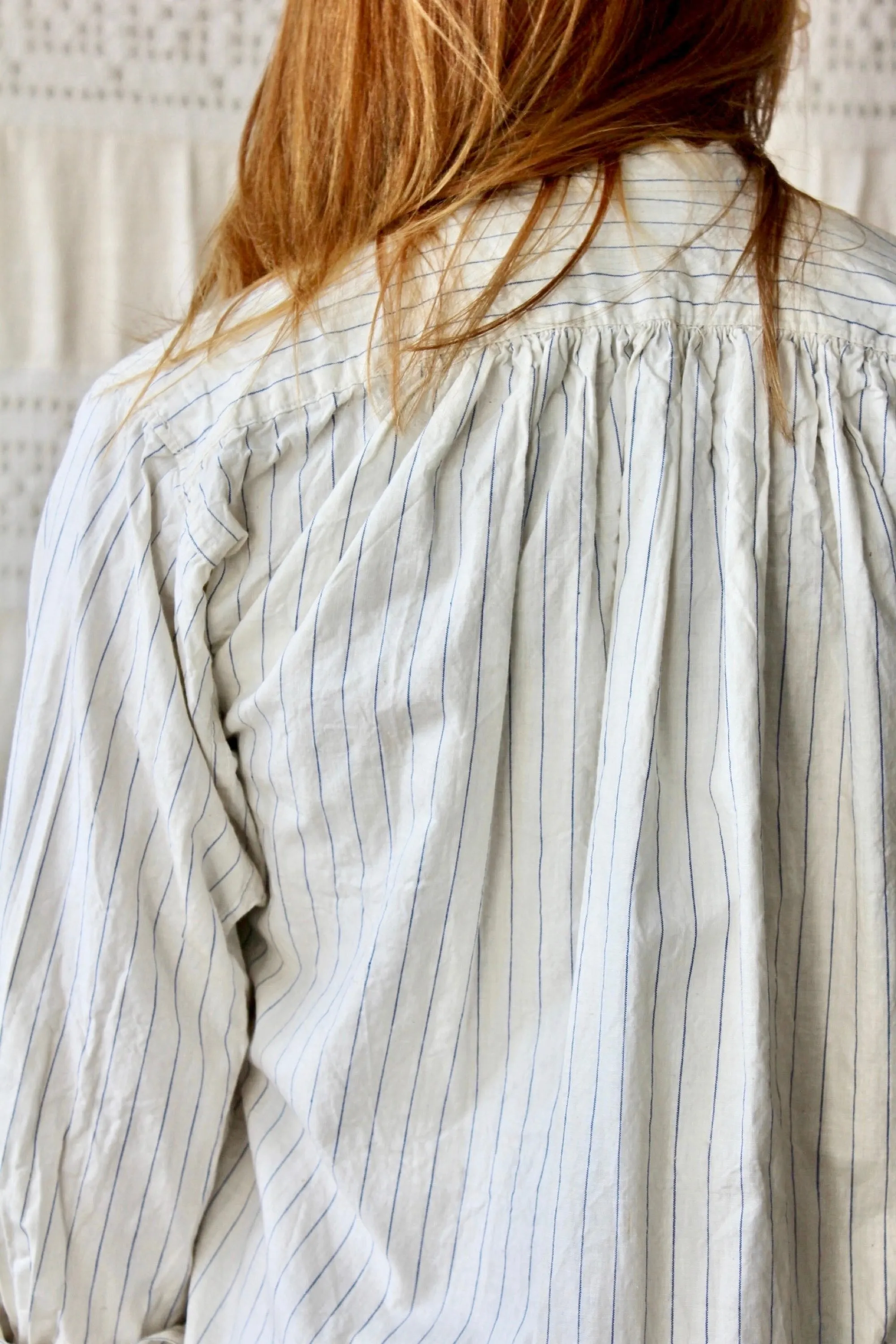 HF213 Vintage Victorian Stripe Nightshirt selected by The Highlands Foundry