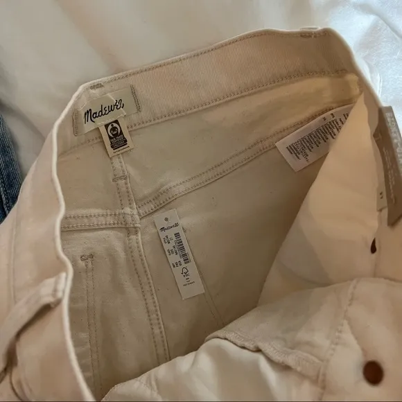 High-Rise Mid-Length Denim Shorts in Vintage Canvas Wash