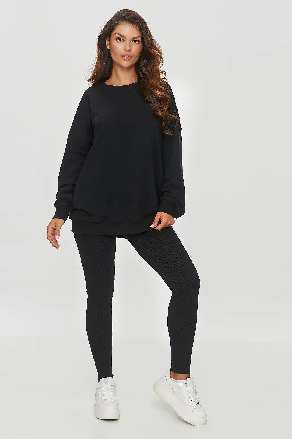 High-Waist Ribbed Leggings