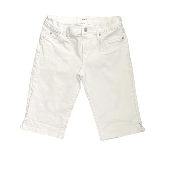 HUDSON Viceroy Knee Denim White Shorts size 28