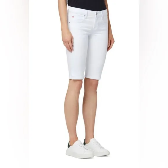 HUDSON Viceroy Knee Denim White Shorts size 28