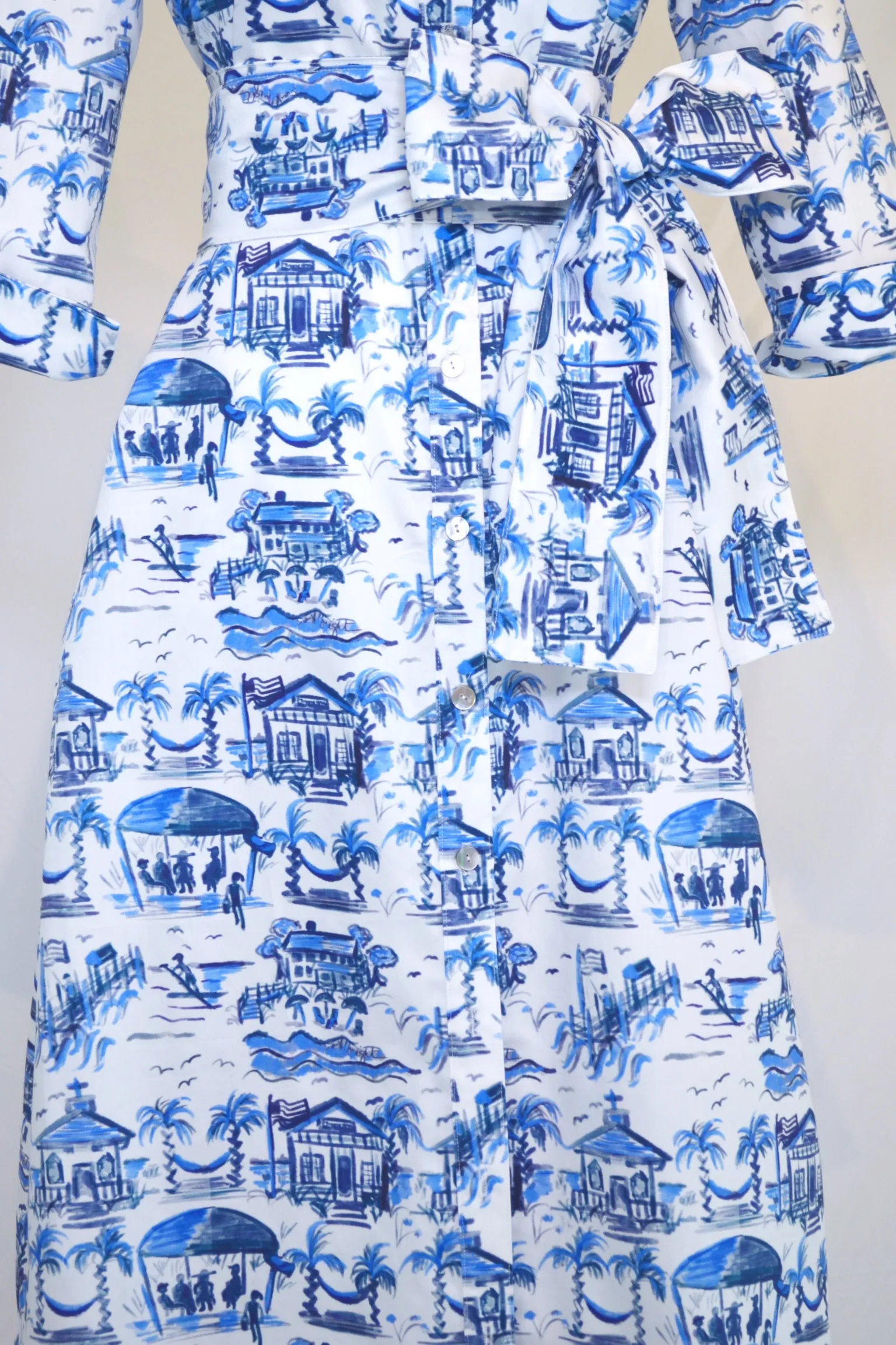 Huntington in Blue and White Toile