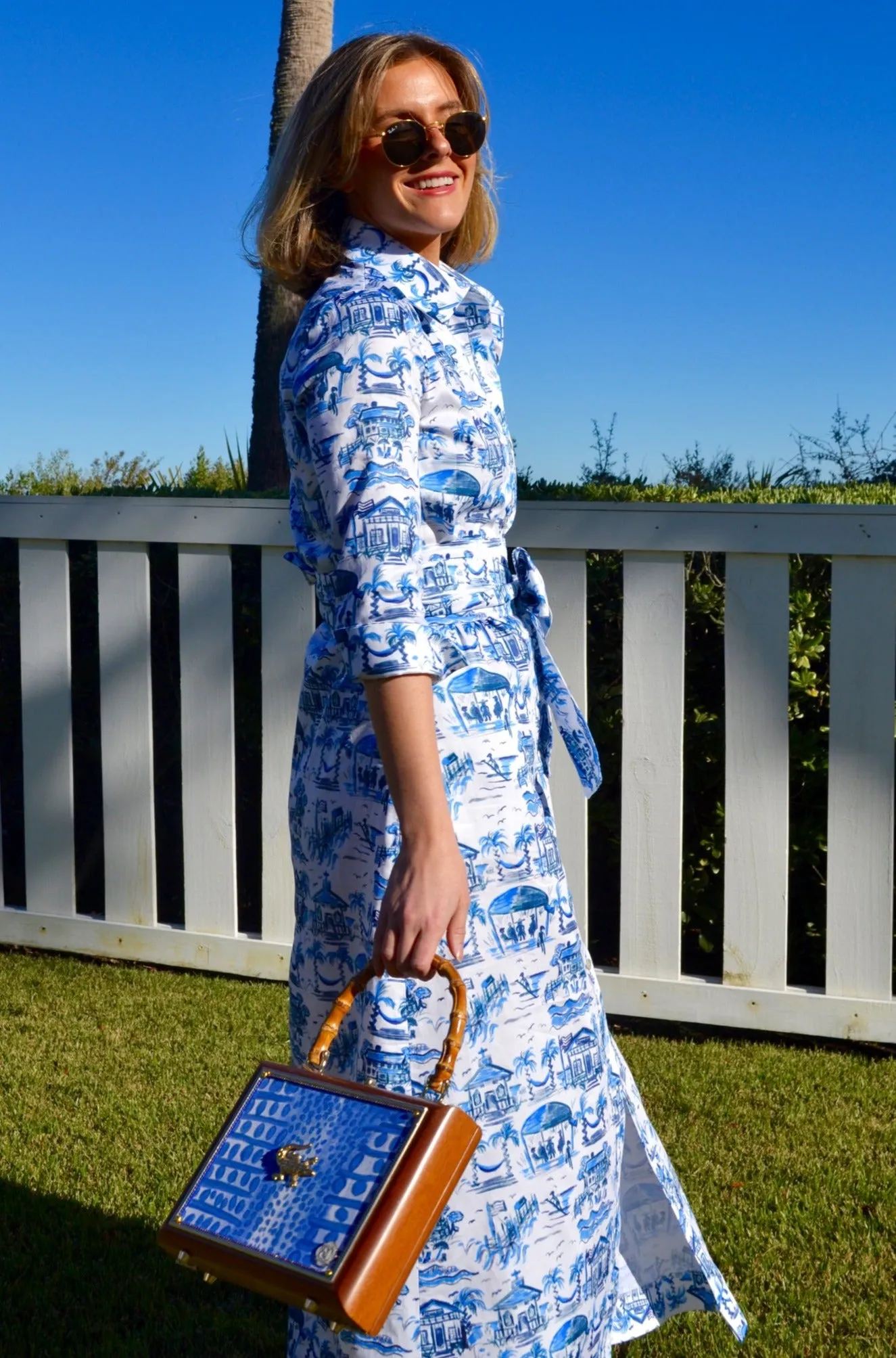 Huntington in Blue and White Toile