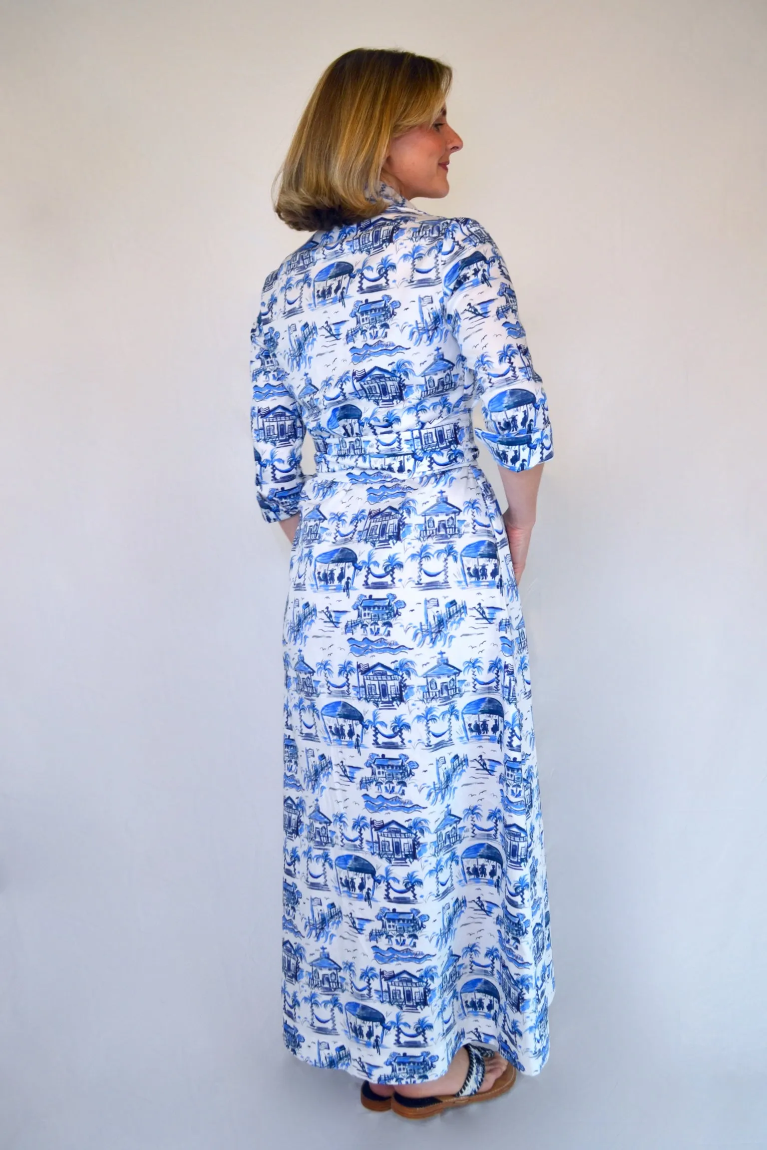 Huntington in Blue and White Toile