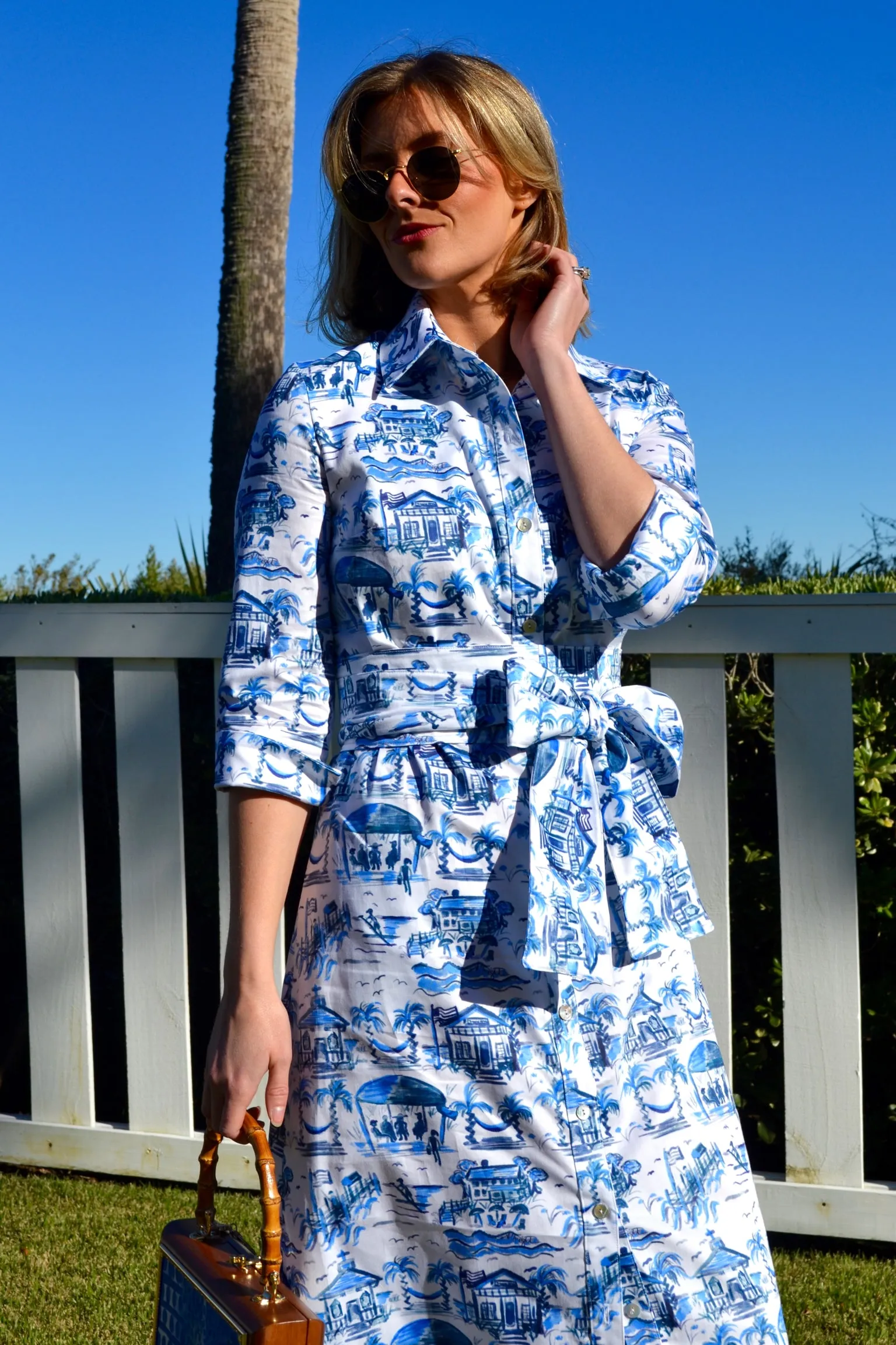 Huntington in Blue and White Toile