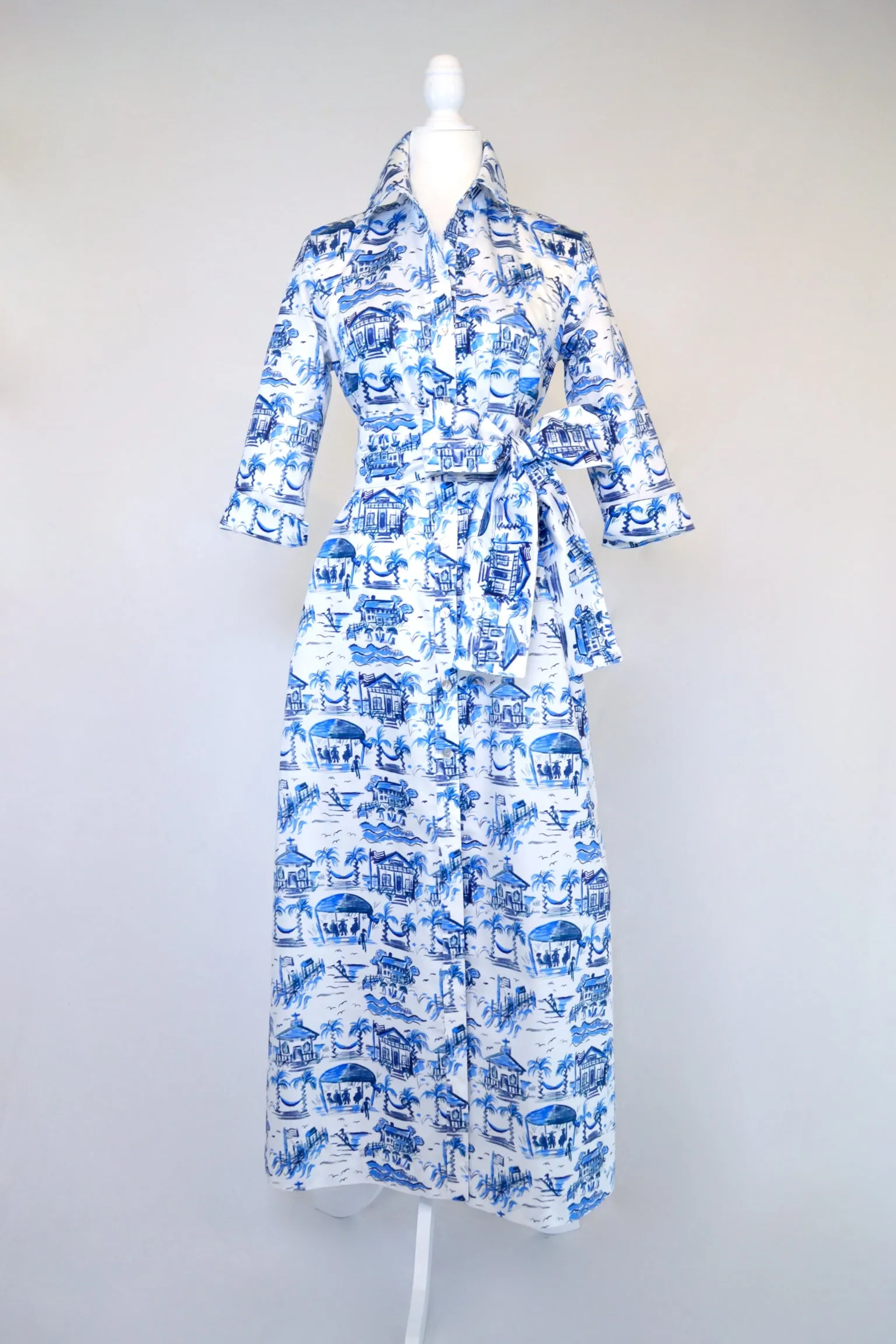 Huntington in Blue and White Toile