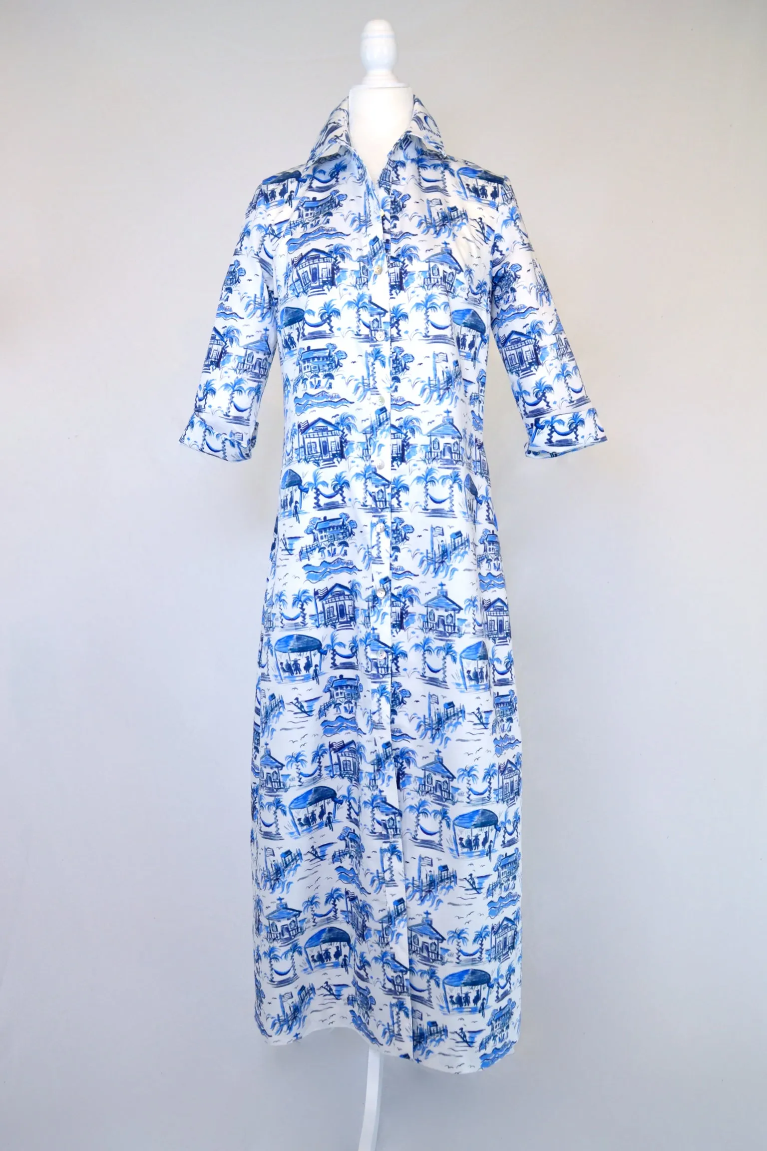 Huntington in Blue and White Toile