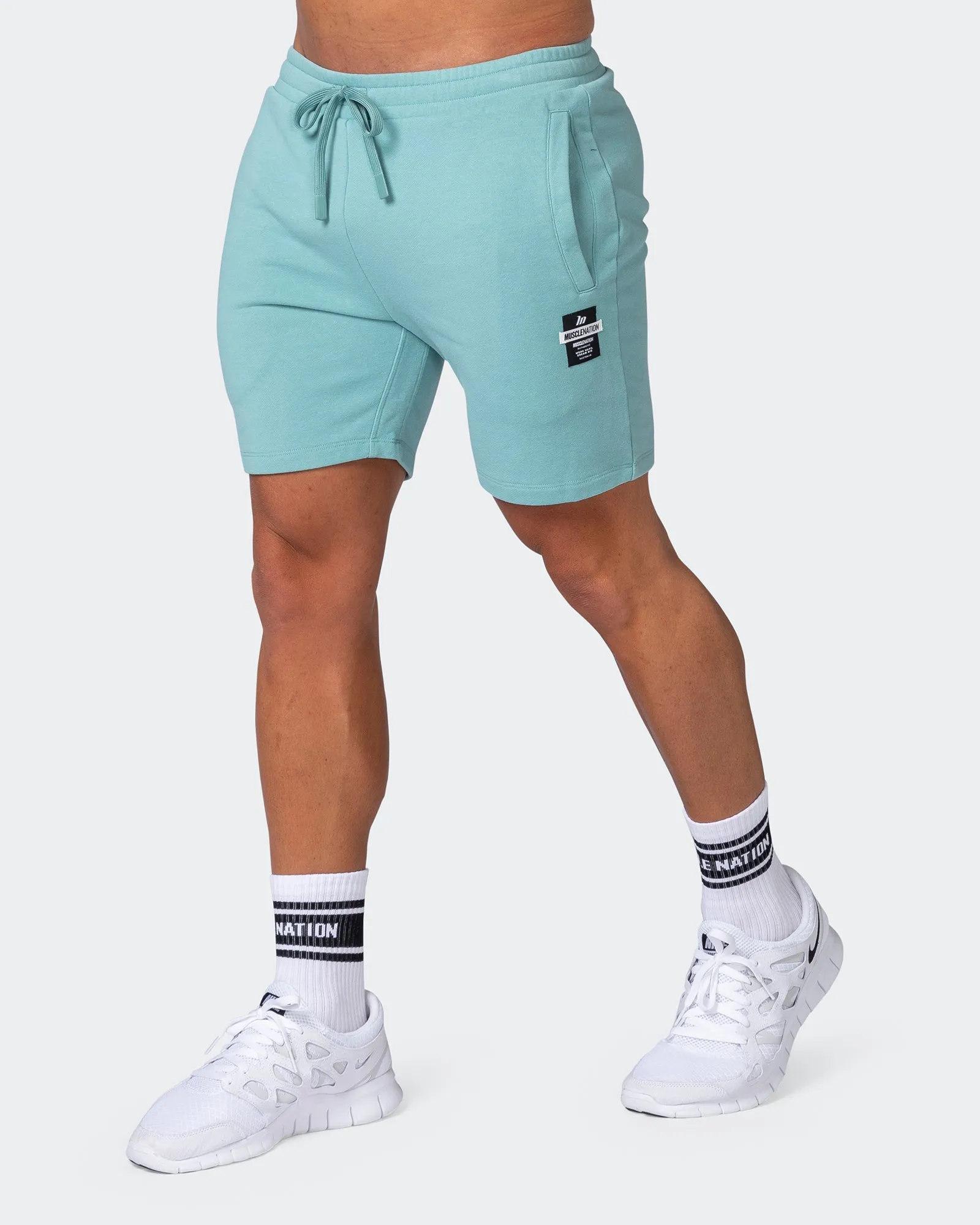 Infinite Vintage Shorts - Washed Dusty Jade