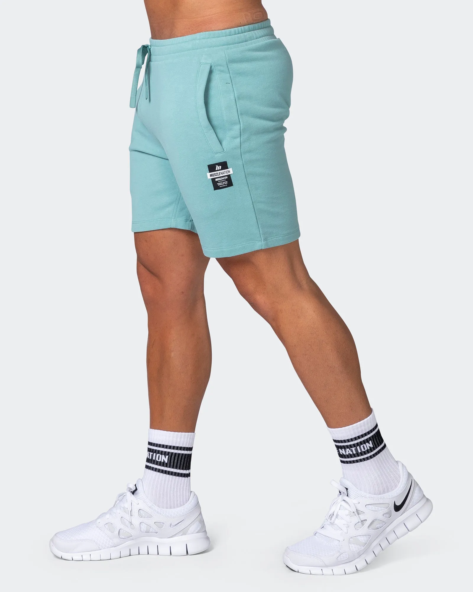 Infinite Vintage Shorts - Washed Dusty Jade