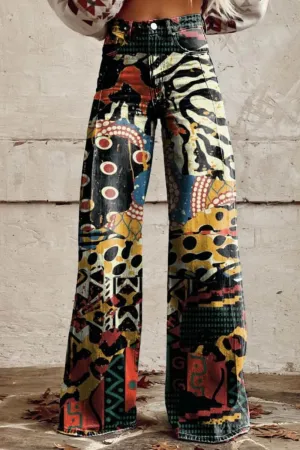 Iris | Boho Wide-Leg Pants