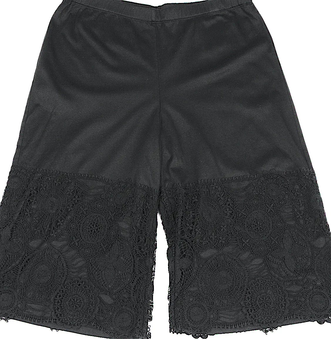 ISSEY MIYAKE JAPAN. HaaT. Black Lace Pasted Shorts