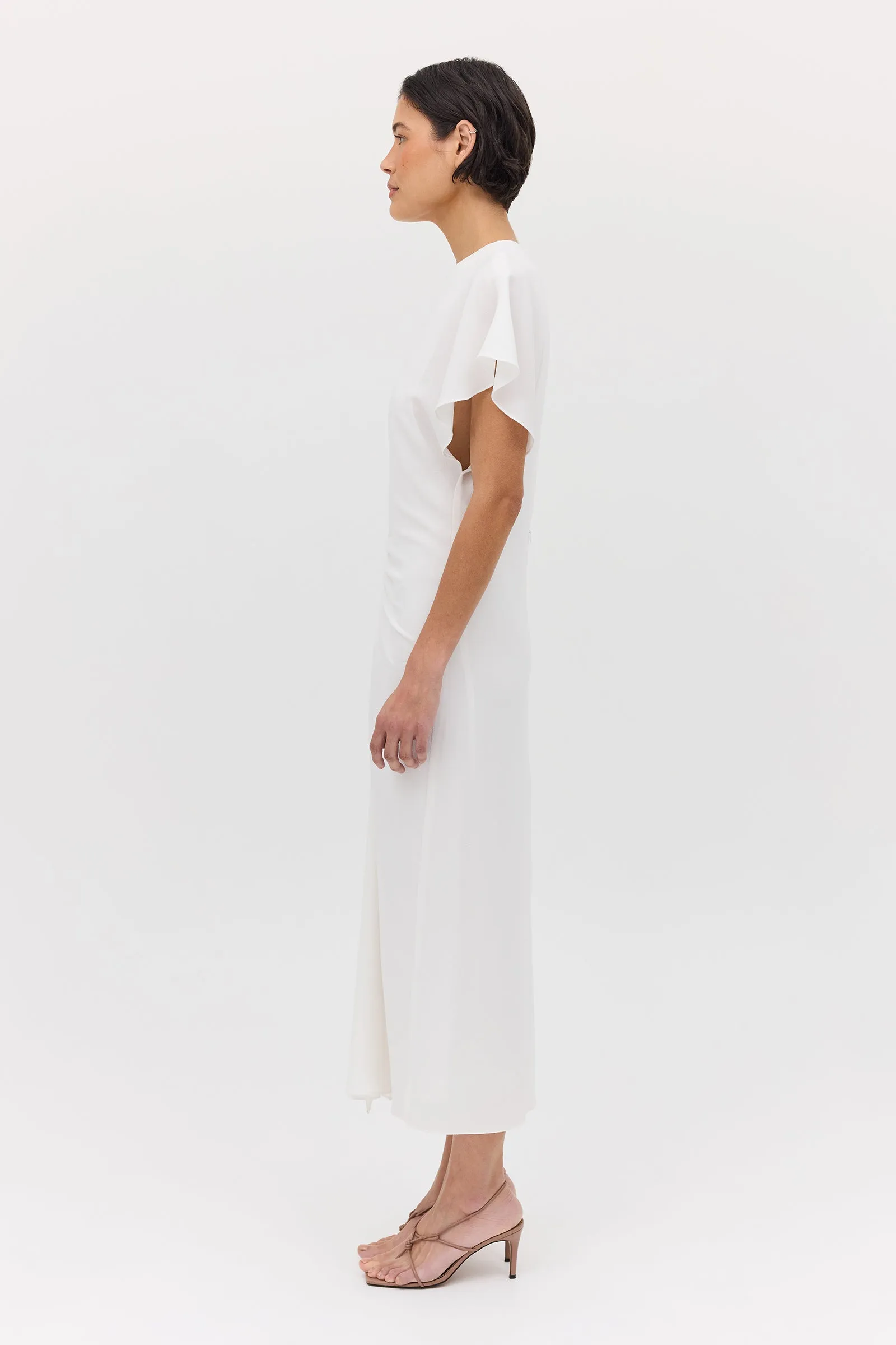 IVORY TEXTURED YAYOI DRESS