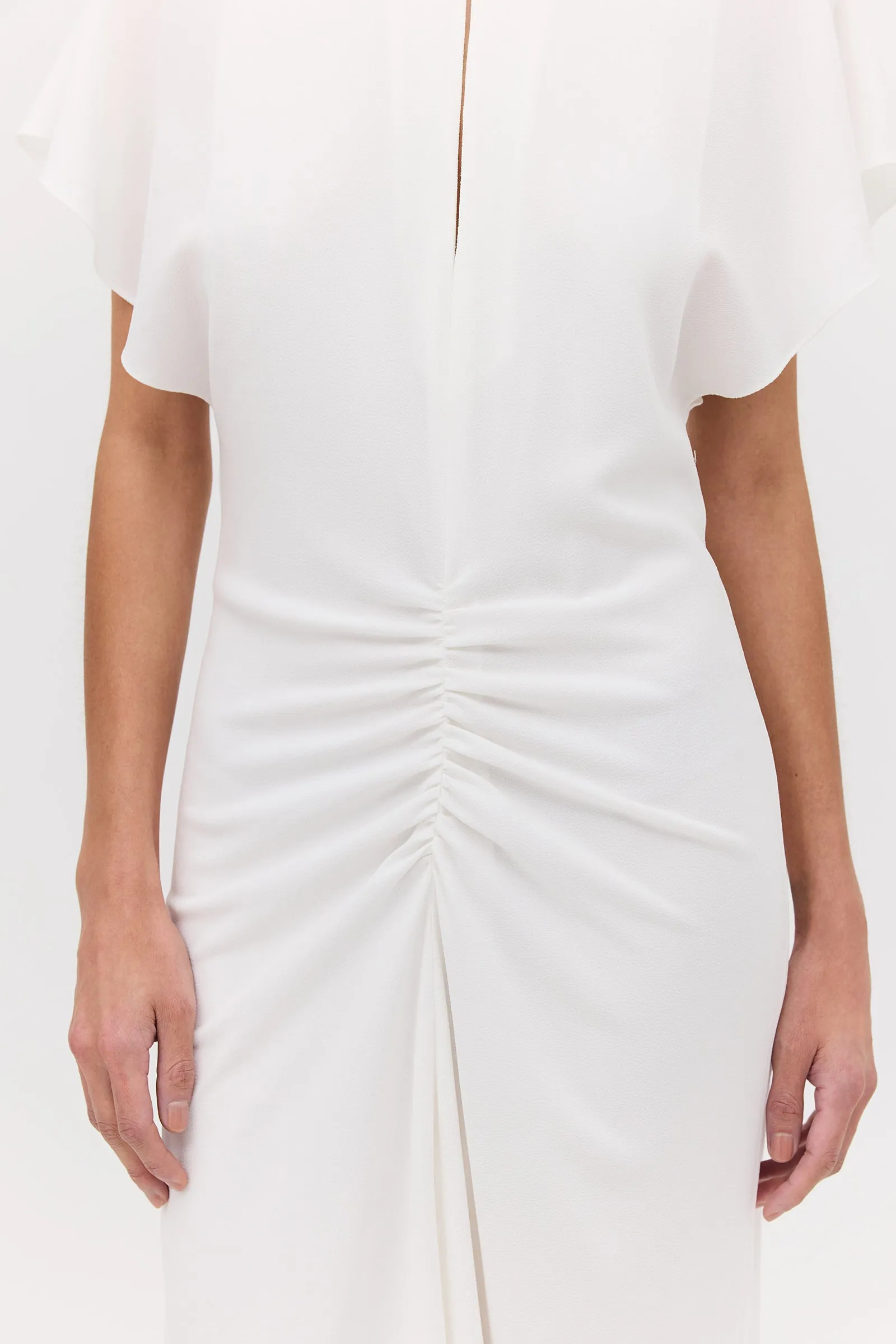 IVORY TEXTURED YAYOI DRESS