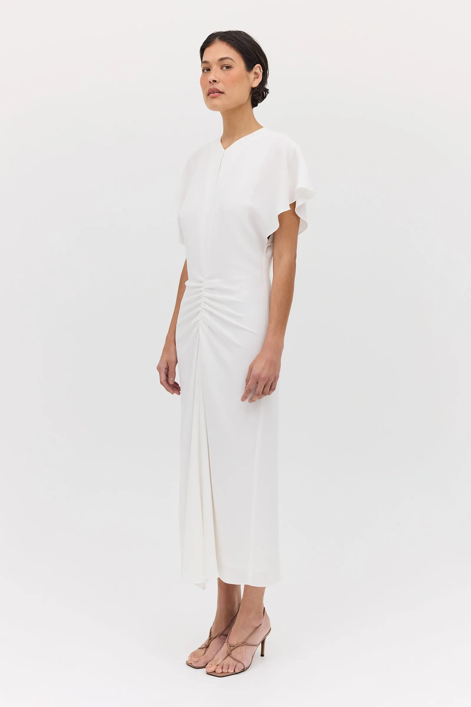 IVORY TEXTURED YAYOI DRESS