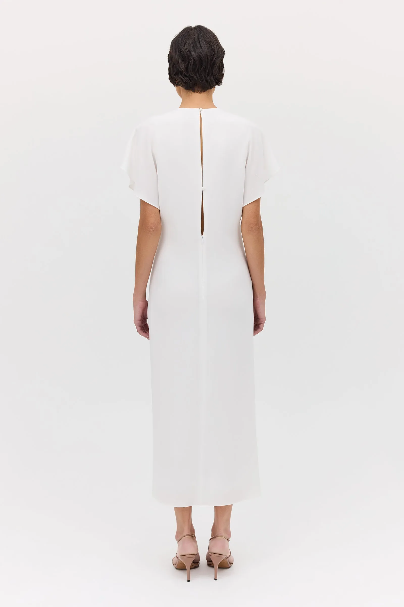 IVORY TEXTURED YAYOI DRESS