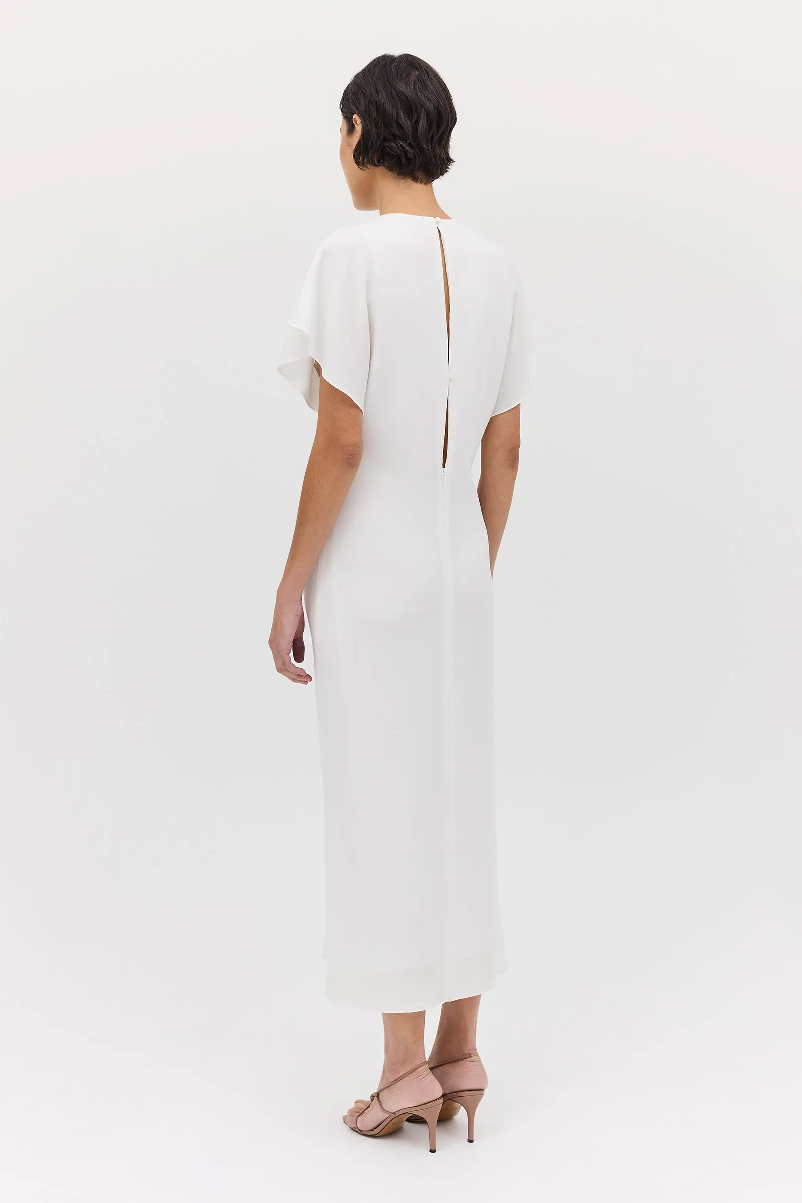 IVORY TEXTURED YAYOI DRESS